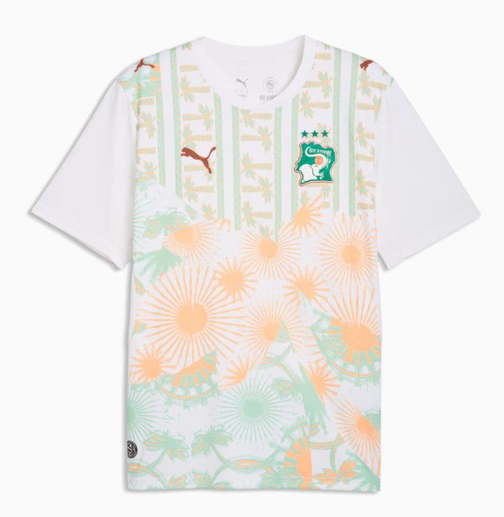 Costa do Marfim (Grupo E), camisola secundária. Puma