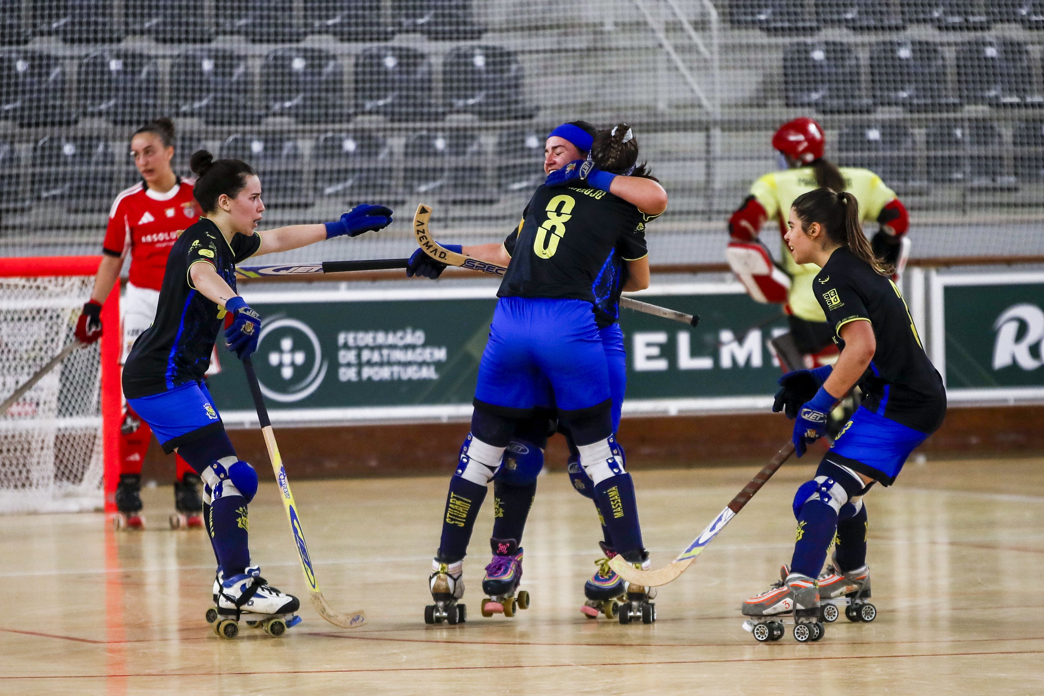 Stuart Massamá perdeu a final da Taça de Portugal de hóquei em patins feminino para o Benfica (foto: PEDRO CASTANHEIRA E CUNHA/LUSA)