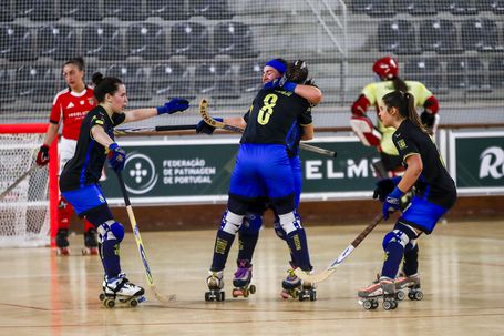 Stuart Massamá perdeu a final da Taça de Portugal de hóquei em patins feminino para o Benfica (foto: PEDRO CASTANHEIRA E CUNHA/LUSA)