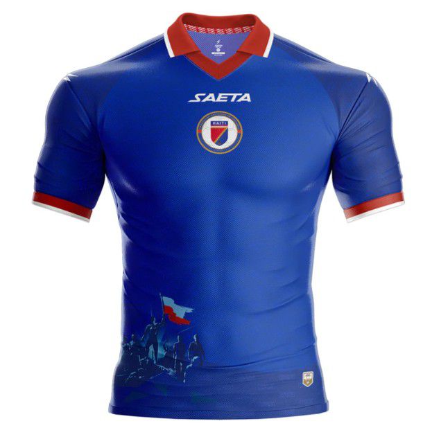 Haiti (Grupo C), camisola principal. Saeta