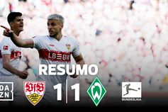 Entrou para o lugar de Tiago Tomás e salvou um ponto ao Estugarda (resumo)