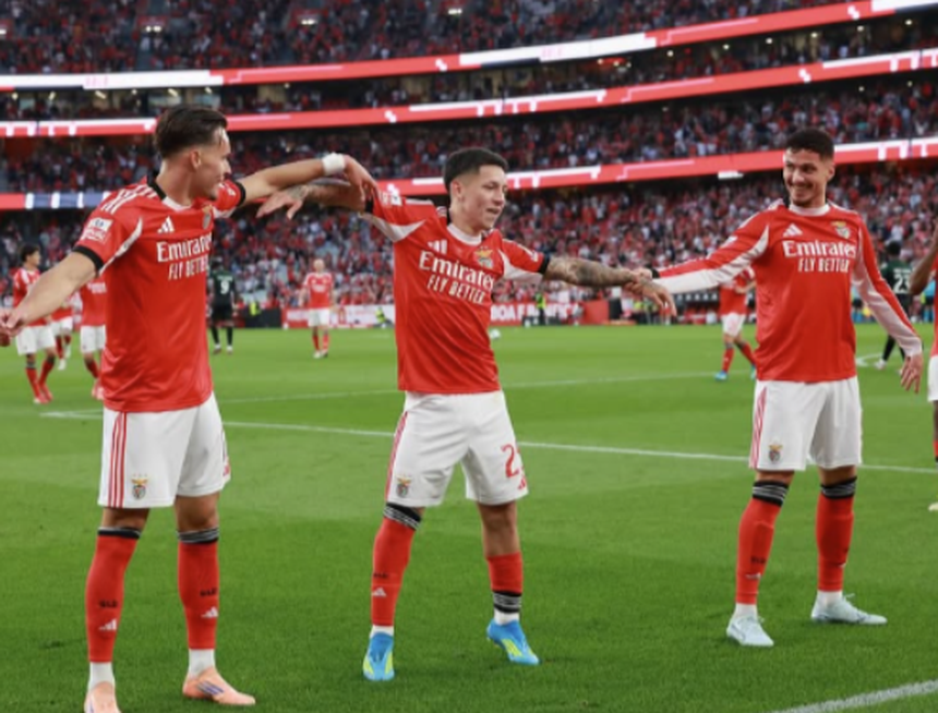 O festejo do quarto golo encarnado - Foto: amar_dc/instagram