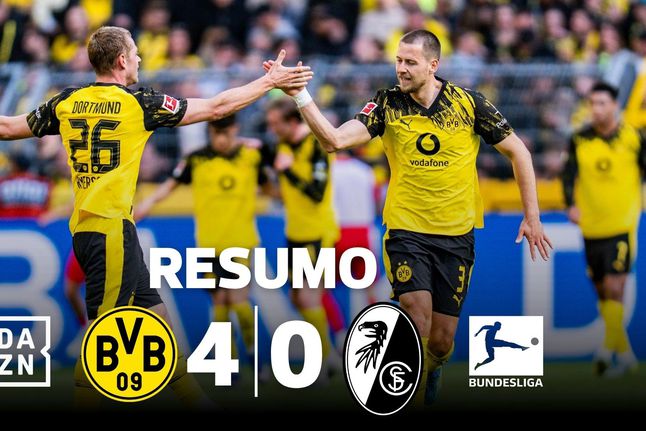 Fábio Silva marca na goleada do Dortmund ao Friburgo (resumo)