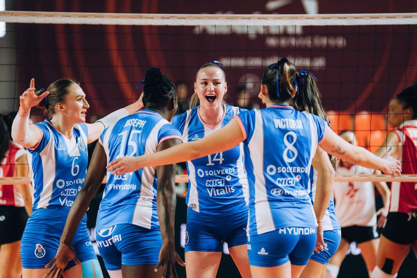 Portistas em vantagem frente ao SC Braga após triunfo por 3-0. Foto Diogo Oliveira/FPV