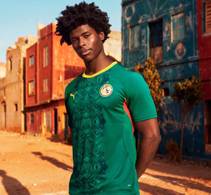 Senegal (Grupo I), camisola alternativa. Puma