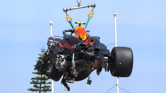 Brutal acidente no GP do Mónaco: carro de Sergio Pérez ficou neste estado (vídeo)