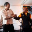 Van Dijk no Mónaco a apoiar Lando Norris
