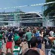 Já se faz a festa na 'fan zone' do Sporting
