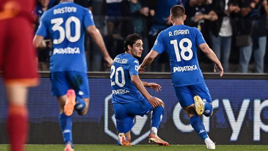 Serie A: Empoli vence Roma nos descontos e garante manutenção