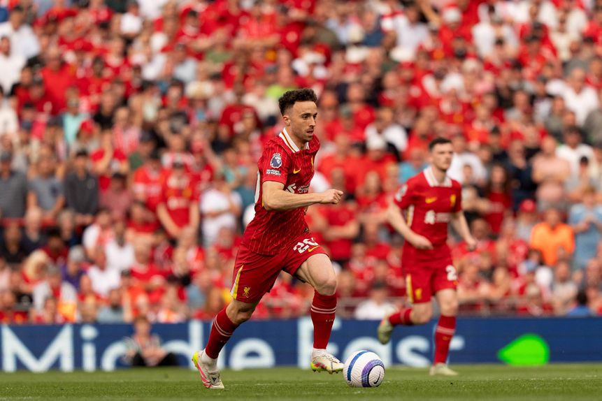 Diogo Jota registou nove golos e três assistências pelo Liverpool esta temporada