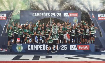Sporting: nunca um campeão teve tantos jogadores da formação