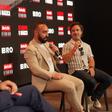 Ricardinho na estreia oficial do documentário, na Cidade do Futebol - Foto D.R.