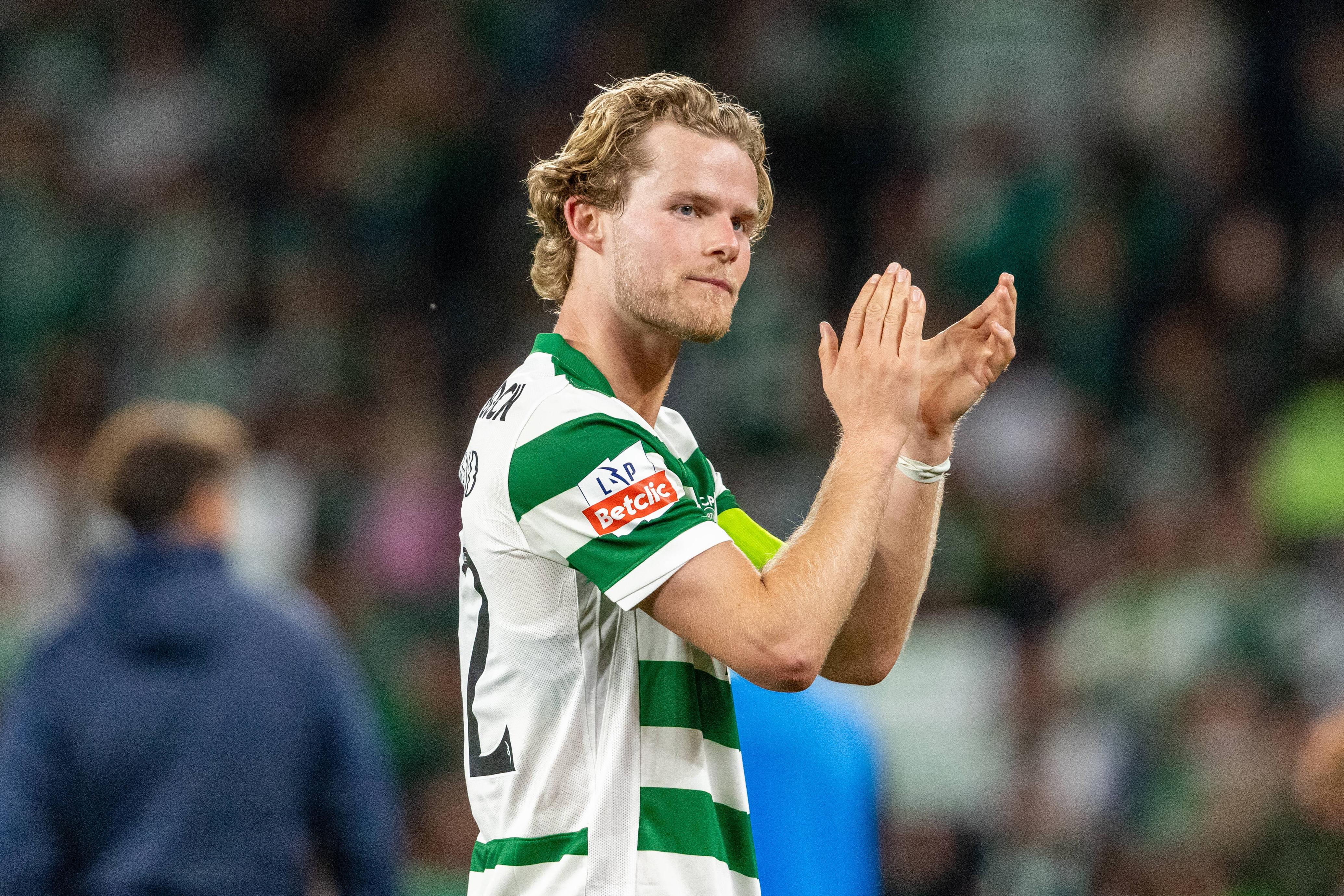 Morten Hjulmand, capitão do Sporting, pode estar de saída este verão