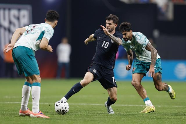Pulisic no encontro particular com Portugal