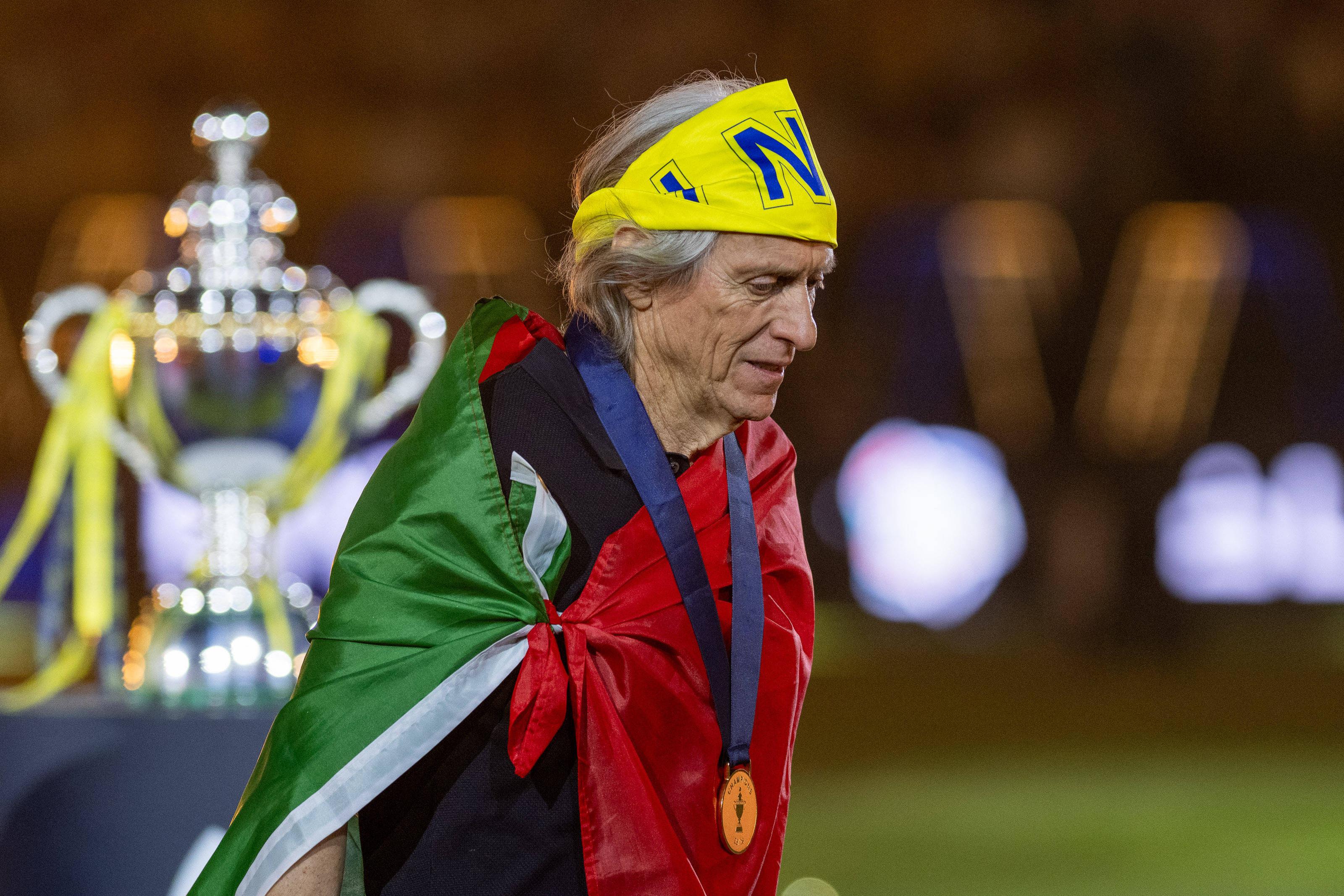 Jorge Jesus foi campeão saudita pelo Al Nassr com Cristiano Ronaldo e João Félix
