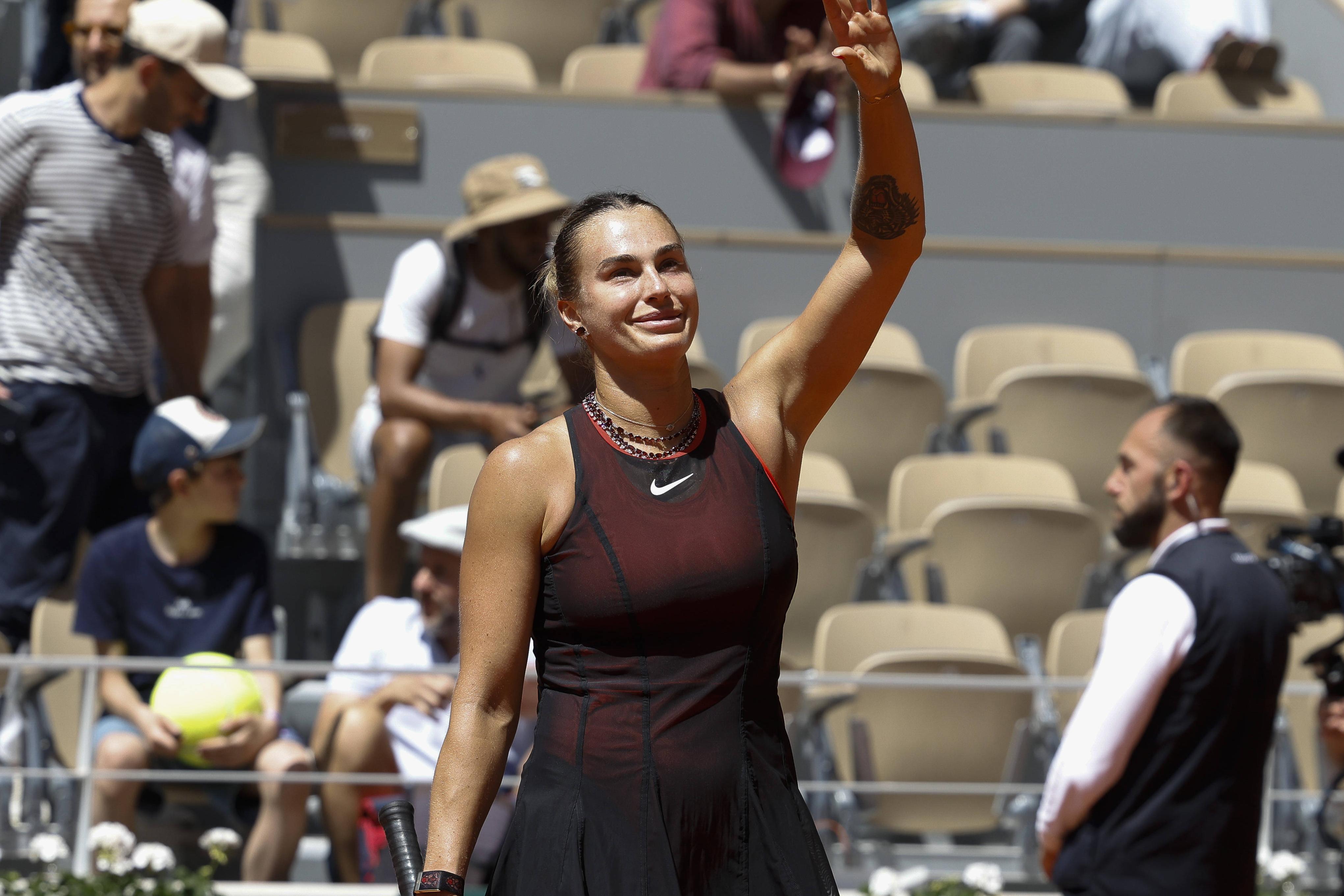 Sabalenka não se importa que copiem o seu 'outfit'. IMAGO