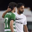 Amorim quando treinava o Sporting, com Trincão - Foto: A BOLA