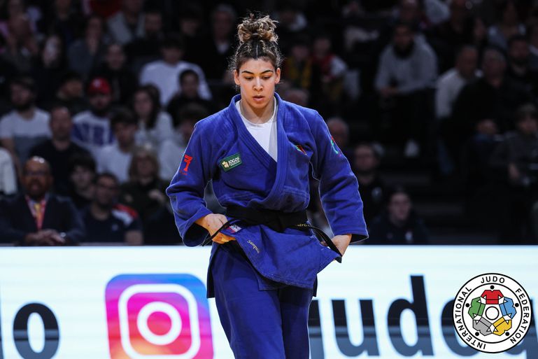 Patrícia Sampaio (judo) nos Mundias de Budapeste de 2025. Foto de  Di Feliciantonio Emanuele