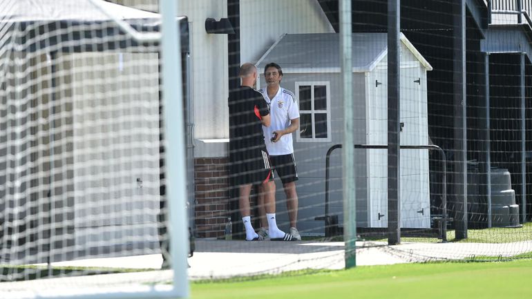Rui Costa em momento curioso no treino do Benfica