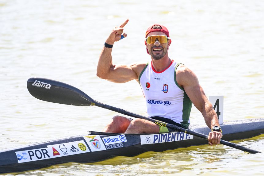 Fernando Pimenta (canoagem) conquistou a medalha de ouro em K1 1000 nos Europeus de velocidade da Chéquia 2025. Foto IMAGO