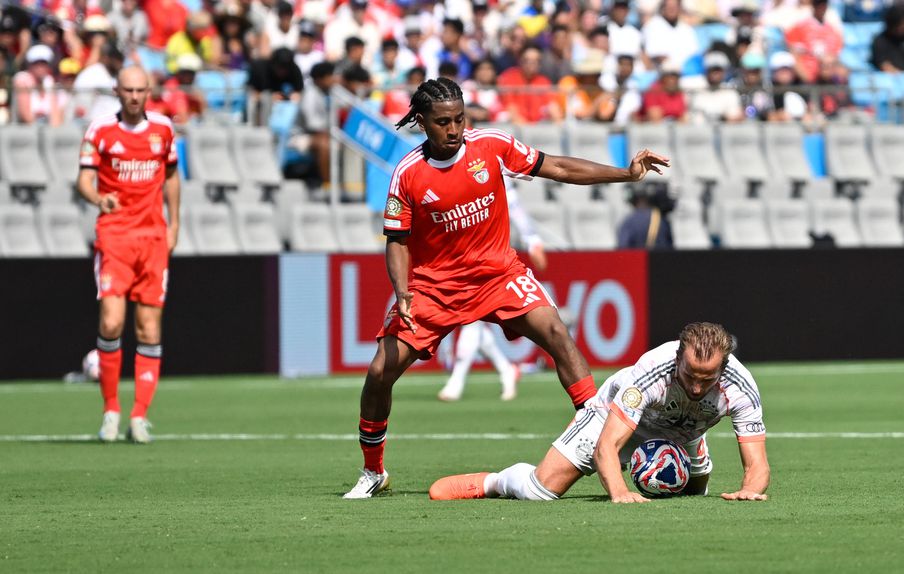 Leandro Barreiro no jogo Benfica-Bayern Foto: IMAGO