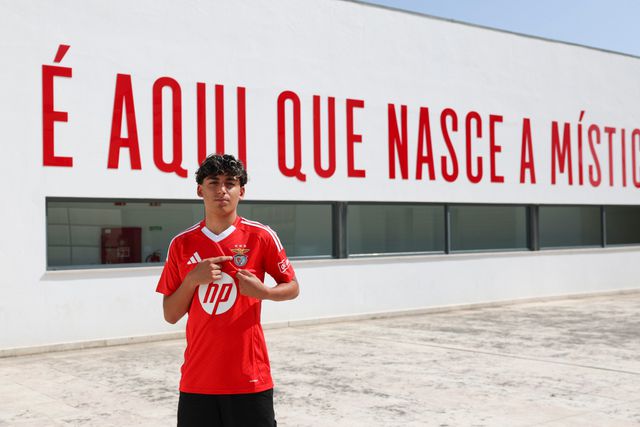 Jovem Dylan Patel renovou com as águias Foto: SL Benfica