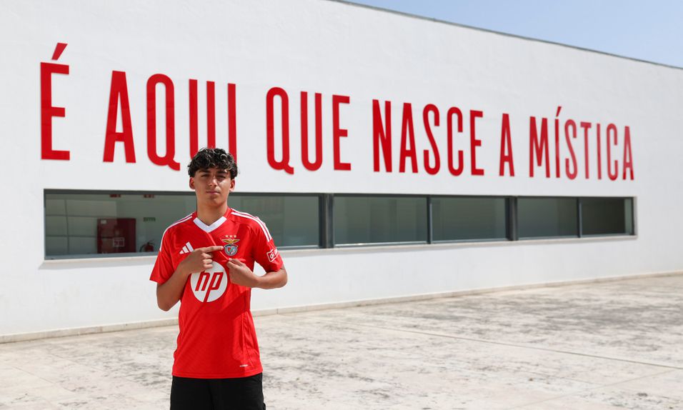 Jovem Dylan Patel renovou com as águias Foto: SL Benfica