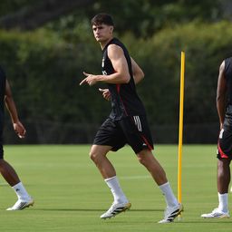 António Silva num treino do Benfica em Tampa, Estados Unidos