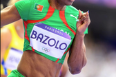 Lorene Bazolo (atletismo) nos Jogos Olímpicos de Paris em 2024. Foto Federação Portuguesa de Atletismo