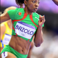 Lorene Bazolo (atletismo) nos Jogos Olímpicos de Paris em 2024. Foto Federação Portuguesa de Atletismo