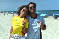 O casal luso-colombiano que vai viver este jogo de forma muito especial... e com rivalidade