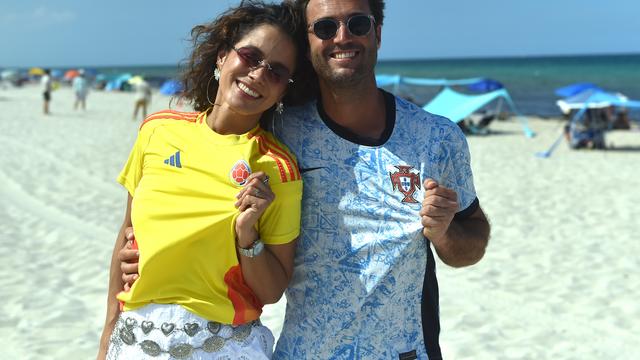 O casal luso-colombiano que vai viver este jogo de forma muito especial... e com rivalidade