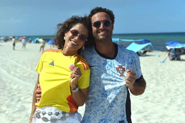 O casal luso-colombiano que vai viver este jogo de forma muito especial... e com rivalidade