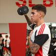 Barrenechea a trabalhar no ginásio - Foto: Benfica