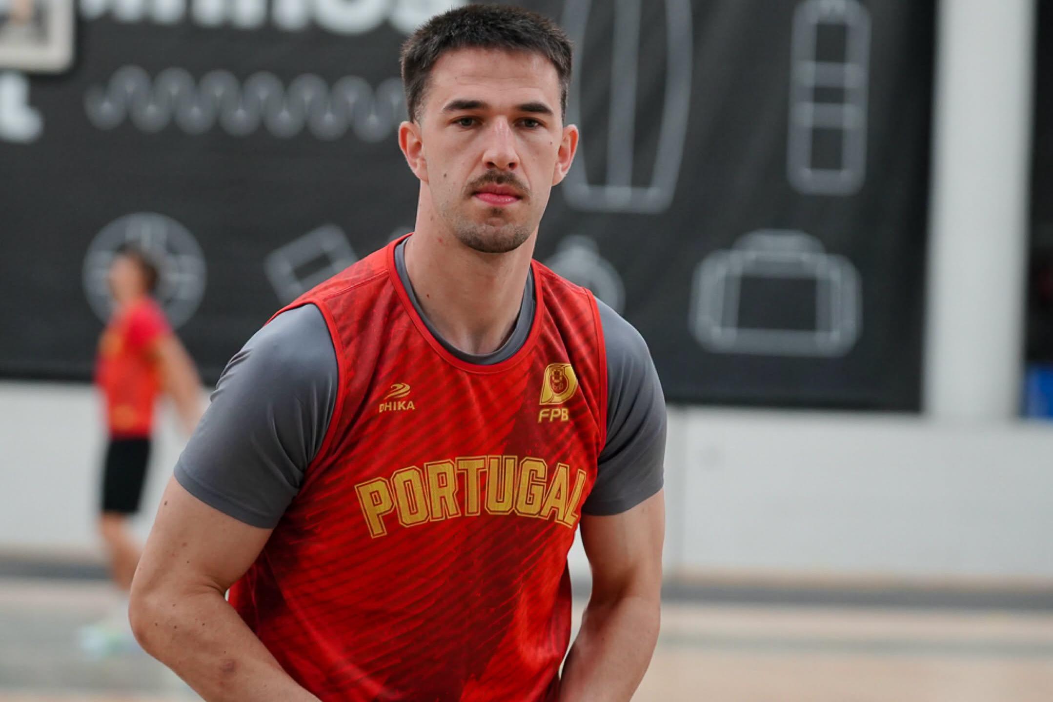 Francisco Amarante no treino da Seleção em Matosinhos        Fotografia FPB