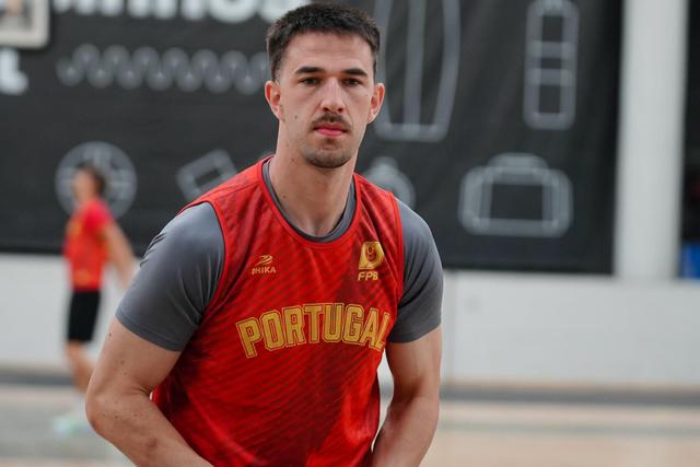 Francisco Amarante no treino da Seleção em Matosinhos        Fotografia FPB