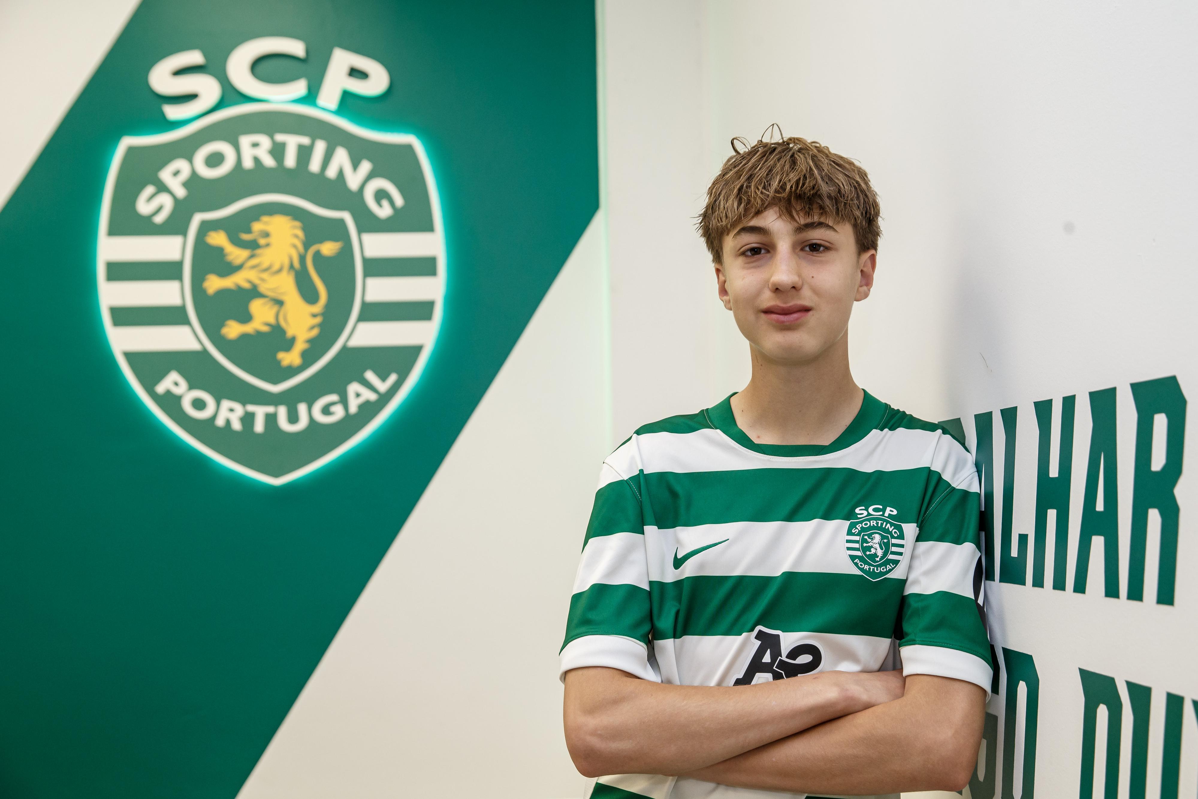 Francisco Silva tem 14 anos e está no Sporting desde 2025/2026 - Foto: SPORTING CP