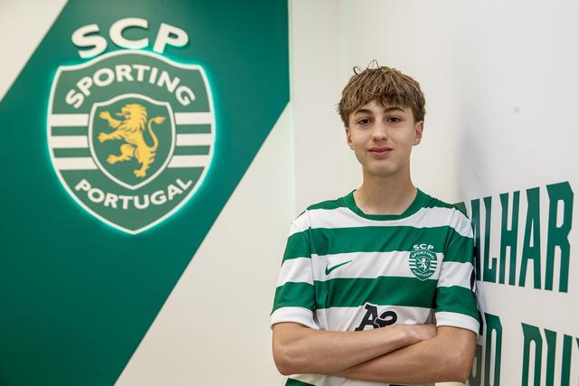 Francisco Silva tem 14 anos e está no Sporting desde 2025/2026 - Foto: SPORTING CP