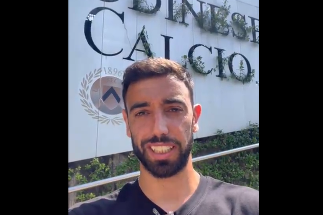 Vídeo: Bruno Fernandes 'regressa' à Udinese