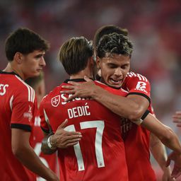 Dedic e Richard Ríos foram dois reforços que estiveram em bom plano no único teste do Benfica para a nova época