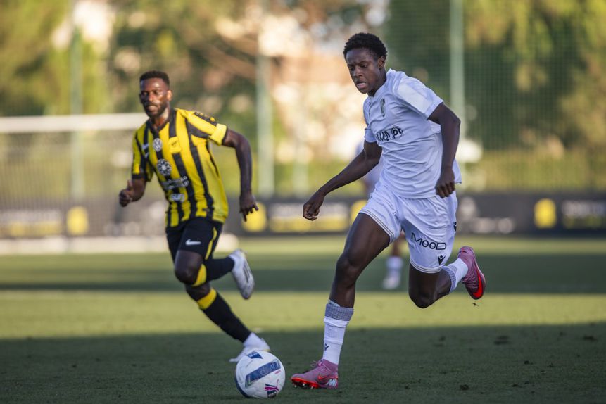 Oumar Camara marcou um dos três golos da vitória dos conquistadores diante dos sauditas do Al-Ittihad