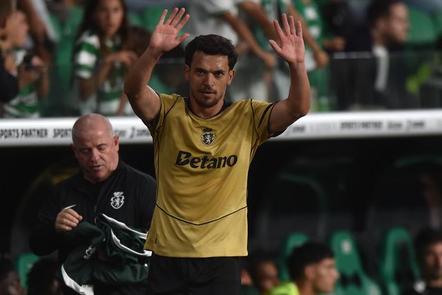 Pedro Gonçalves despediu-se do público leonino no sábado (Foto Miguel Nunes)