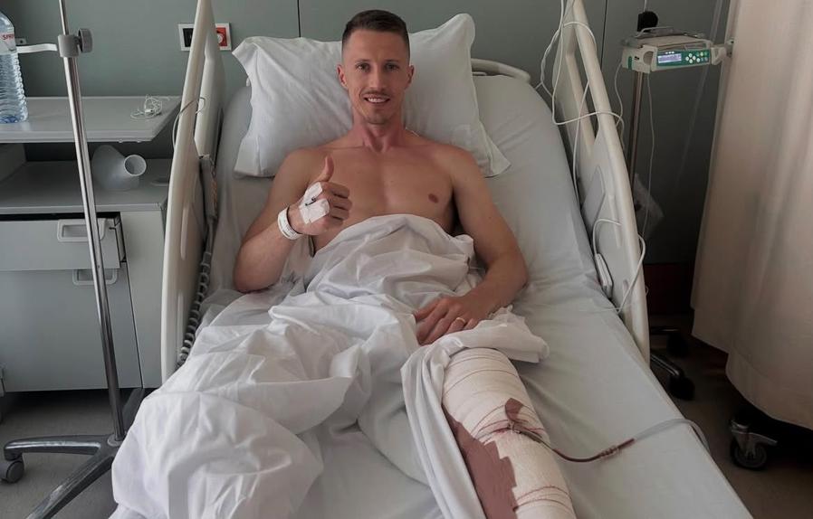 Henrique Rafagnin teve uma lesão grave no joelho esquerdo, durante um treino - Foto: D.R.