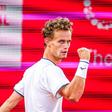 Luca Van Assche, 22 anos, é o novo campeão do Estoril Open. Foto Milenium Estoril Open