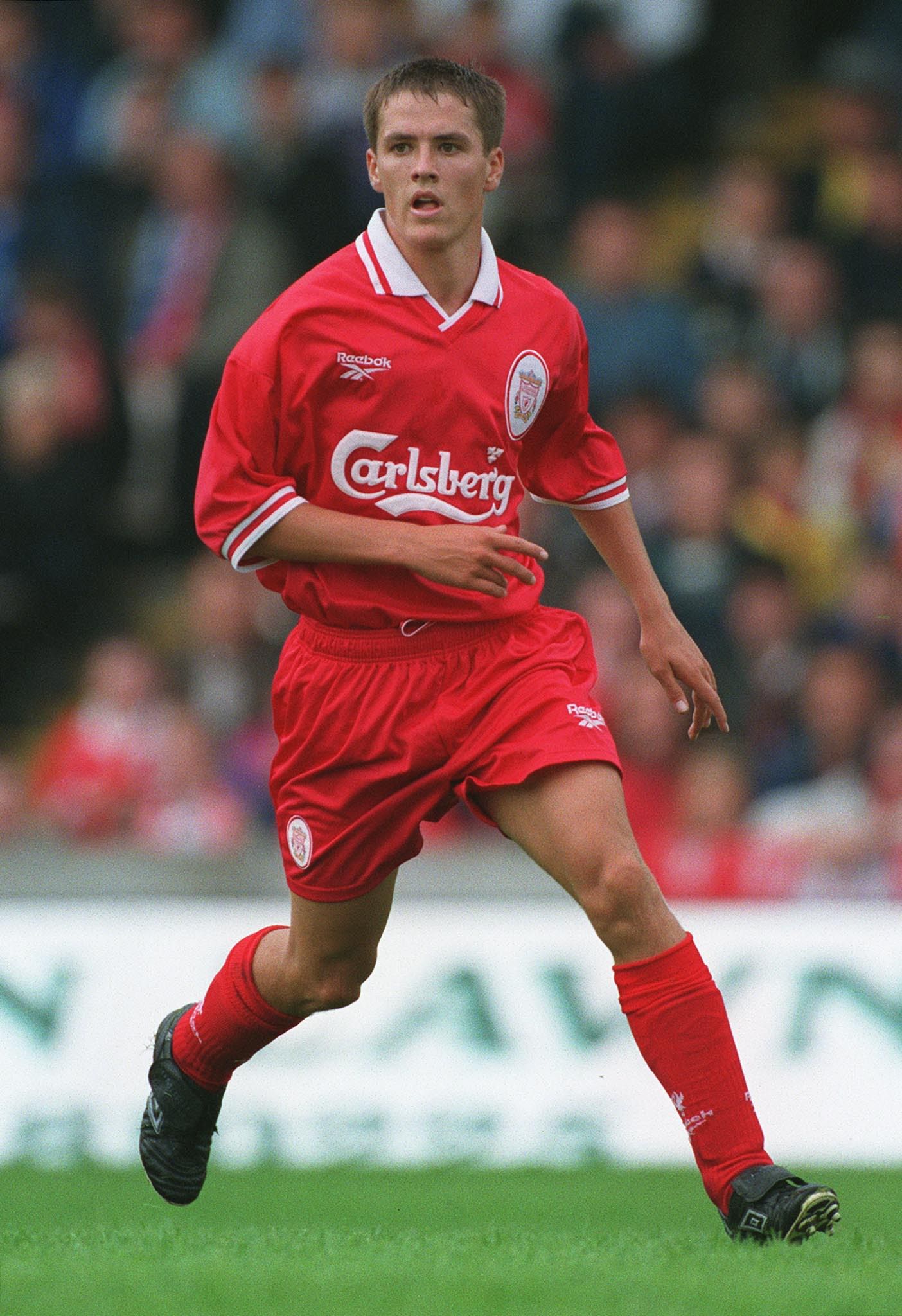 Michael Owen destacou-se no Liverpool, ainda muito jovem. Jogou depois no Real Madrid, Newcastle, Manchester United e Stoke City (foto: IMAGO)