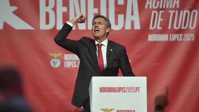 João Noronha Lopes, candidato à presidência do Benfica — Foto Miguel Nunes