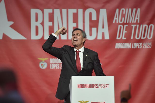 João Noronha Lopes, candidato à presidência do Benfica — Foto Miguel Nunes
