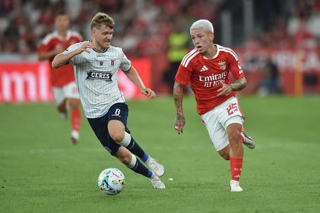 Benfica defronta Aarhus, na Dinamarca, às 19h00, com uma vantagem de 3-1 alcançada na Luz — Foto: MIGUEL NUNES