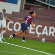 Gerda Konst apontou um 'hat trick' na goleada (6-1) imposta pelo Torreense ao Kolos, na Women's Europa Cup — Foto: Torreense