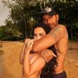 Kim Kardashian e Lewis Hamilton de férias